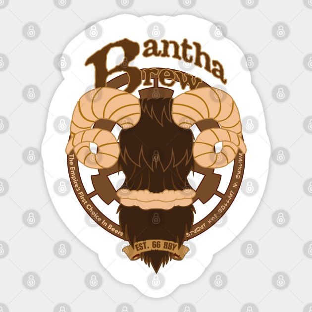 Bantha Brew Sticker by Lor